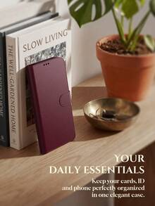 多功能钱包式PU手机壳，适用于 17 Pro Max/17 Air/17 Pro/17；带卡槽手机壳，适用于 13/11/15 Pro Max，适合日常使用；钱包式翻盖手机壳，兼容三星Galaxy A57/A56/A55、Galaxy S26 Ultra/S25 Ultra/S24 Ultra，可插信用卡；带支架手机壳，适用于Galaxy A17/A16/A15；带磁扣保护壳，适用于荣耀500/500 Pro；商务手机壳；适用于Note 15/Note 15 Pro的男士手机壳 - 酒紅色 - 查看 2