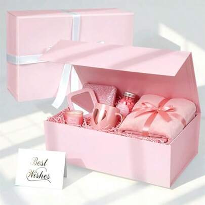 Pink Gt Box 3x9x4 Inces Gt Boxes  Presen Wit Li And  Closure Collapse  Bridesmaid Al Weddings Anniversary Present