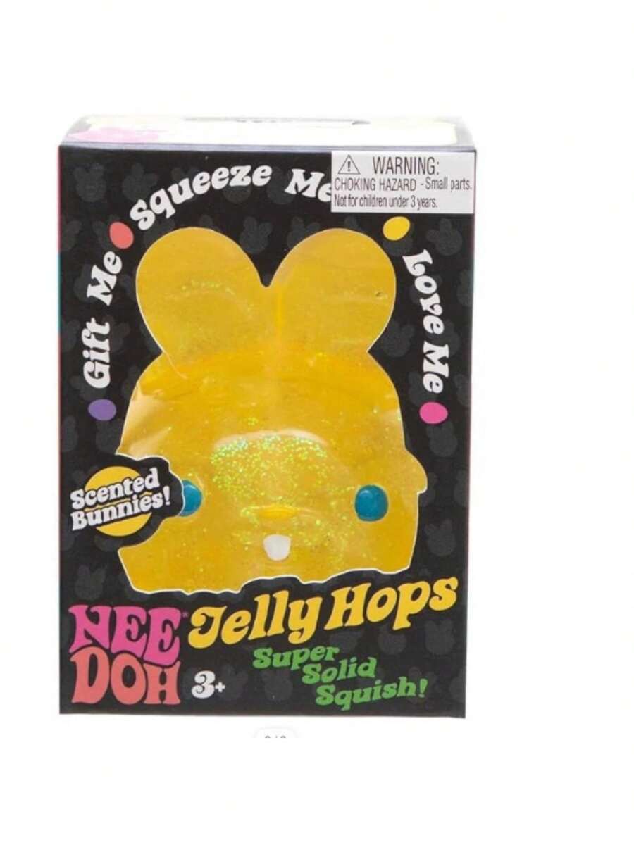 Cute Simulation Rabbit Squishy Toy, Stress Relief Fidget Toy, Essential Anxiety Relief Toy - 黃色 - 查看 1