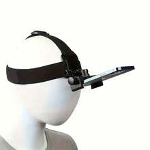 1pc Adjustable Head-Mounted Phone/Camera Holder, Headband Clip Accessory For First-Person Perspective Video Recording, Live Streaming, Video Editing - Black - View 2