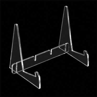 Acrylic Detachable Desktop Book Display Holder Clear Acrylic Bookshelf For Displaying Books Pictures Albums CDs Artworks
