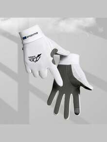 New Silky Fiber Material Men's Gloves, Suitable For Outdoor Cycling, Fishing, Anti-Slip, UV Protection Full Finger Gloves, Applicable For Boating, Kayaking, Sports Design, Lightweight Gloves, Premium Fabric, Durable Material, Sports Gloves, Fishing Gloves, Outdoor Enthusiasts, Kayaking And Fishing Lovers - Multicolor - View 2