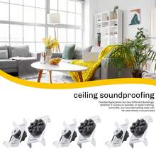 10 Pack Soundproofing Mounting Clip Sound Isolation Clips For Rrding Studio Acoustical Equipment For Wall Ceiling - Multicolor - View 8