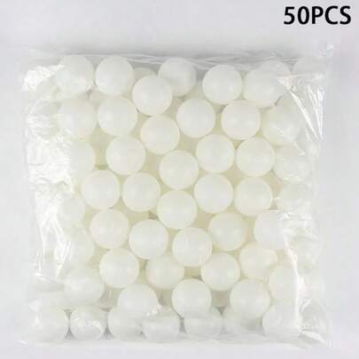 5/10/20/50pcs 40mm Matte Yellow & White Durable PP Material Rust-Proof Table Tennis Balls, Suitable For Adult Practice And Recreation