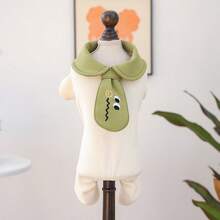 PETCIRCLE 1件宠物衣服，狗狗服装，小型怪兽领带四脚连衣裙，小型犬可爱装扮 - 彩色 - 查看 13