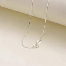 1 x S925 Sterlingsilber Kette, mit einem kühlen, zurückhaltenden Glanz und einem eleganten Schimmer (geeignet für Männer und Frauen) - Dieses minimalistische Stück ist perfekt zum Kombinieren und eine ausgezeichnete Wahl als Festtagsgeschenk - Weiss - Übersicht 30