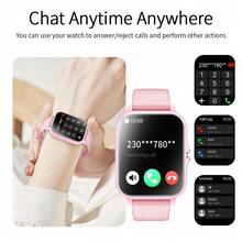 Smart Watch With Call & Message Display, Music Player, Sports For Men & Women, Phone Connection, Fashion Smart Watch, Activity Tracking, Message Notification, Contacts, Call Log, Alarm, Remote Camera, Weather, Timer, Weather Information Display, Alarm, SMS Message Reminder, Electronic Wristwatch - Multicolor - View 6
