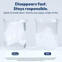 Flushable Wet Wipes - 6 Portable Travel Size Packs 60 Ct - Unscented Extra-Large Body And Hand Tissue With Vitamin E And Aloe - For Adults And - Perfect For On-The-Go And Outdoor Use - Gói du lịch 60 cái/6 cái - Xem 6