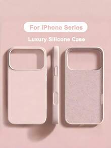 液态硅胶三层全包覆软壳保护套，兼容 17、17 Air、17 Pro、17 Pro Max，具有防震、防刮擦超细纤维内衬功能，也适用于 11、12 Mini、13、16 Pro Max、15、14、7、8 Plus、XS Max、XR、X/XS。 - 灰粉 - 查看 1