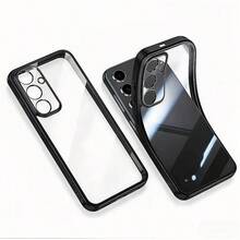 超薄透明电镀保护壳，兼容三星 Galaxy S26/S26 Plus/S26 Ultra/S25FE/S25 Ultra/A17/A16/A36/A56/A26/A57/A37 智能手机 - 黑色 - 查看 4