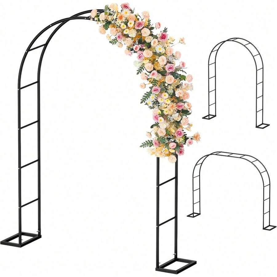 Garden Arched Pergola - Metal Frame With A Base, Suitable For Wedding Decorations And Party Decorations - Arched Shape - View 1