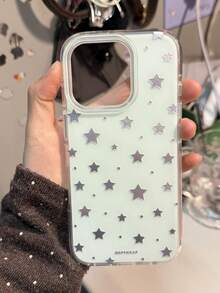 薄荷绿星空图案手机壳，兼容 17 Pro Max、17、16 Pro，也兼容 14、16、15、13，简约韩式风格 - 綠色 - 查看 4