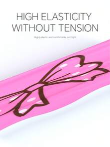 儿童硅胶蝴蝶结泳帽，适合3-15岁儿童，宽松舒适 - 粉色 - 查看 4