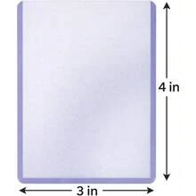 3英寸×4英寸透明普通型硬质卡套和软质卡套(25个装),适用于标准尺寸卡片 - 彩色 - 查看 7