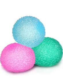 1/2/3 Pack High Density Solid Soft Stress Ball, Small Size Sensory Pressure Relief Toy, Suitable For Classroom Use, Marshmallow Filling, Textured Stress Ball, Slow Rebound Marshmallow Soft Toy, Stress Relief - Multicolor - View 4