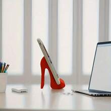 1pc Creative Red High Heel Shaped Phone Holder, 3D Printed, Ideal For Decorating Office Desk Or Bedside Table, Great Gift For Valentine's Day Or Easter - View 12
