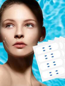 200pcs/80pcs/40pcs/4pcs Invisible Face Lifting Tape, Used For Lifting Skin, Women's Instant Face Lifting Tape, Lifting Skin And Concealing Makeup Tape, For Double Chin & Neck, Face Slimming - Alcohol-Free, Suitable For All Skin Types, Unisex - White - View 5