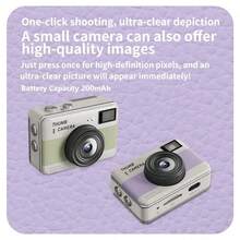 Kamera Digital Mini Retro CCD Baru, Piksel Definisi Tinggi, Perekaman Foto dan Video, Tanpa Selfie, Hadiah Sempurna untuk Keluarga, Guru, dan Orang Tersayang - View 9