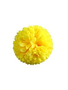 1/5个高品质菊花发夹，3.14英寸人造花发卡，手工制作花卉发饰，适合女性和女孩日常佩戴、派对、婚礼、海滩、度假、情人节、母亲节、春夏等场合，颜色：黄色、白色、红色、橙色、酒红色，节日、旅行、头部装饰、庆典、生日 - 球菊 - 查看 15