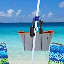 Adjustable Beach Umbrella Hook - 4-Claw Towel, Hat Rack For 0.75" To 1.26" Umbrella Pole, Durable Plastic Tent Accessories, Suitable For Towels, Cameras, Clothes, Hats And Backpacks - Ideal For Beach, Camping And Travel, Essential Beach And Camping Accessory - Multicolor - View 5