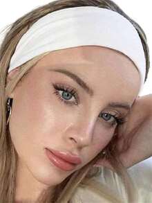 1/6pcs Women's Non-Slip Thick Headband - Elastic Sweatband, Suitable For Yoga, Workout, Fashion And Daily Wear Fall Winter Hair Band Hair Accessories For Women For Vacation Outfits Woman Elegant Scarf Women Bandana Soft Headwrap - Nhiều màu - Xem 11