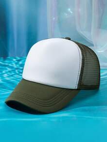 1 Two-Tone Mesh Breathable Women's Baseball Cap - Multicolor - View 9