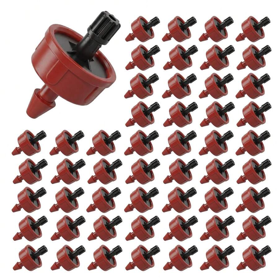 10 piezas Goteros de compensación de presión de 1 galón/hora: Accesorios del sistema de riego por goteo con flujo constante