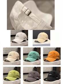 New Distressed Baseball Cap, Unisex Korean Style Embroidered Sun Visor Hat,Summer,Beach,Holiday - A - View 8