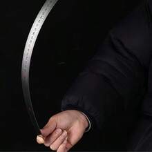 1m/39,4 pulg. Regla de acero inoxidable, gruesa y durable, escala métrica e imperial de alta precisión, resistente a la oxidación, portátil, diseño elegante - regla, regla de acero - Ver 10