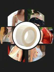 5米/卷 防水服装面料，双面隐形胸贴，透明内衣乳贴，便携式 - 均碼 - 查看 7
