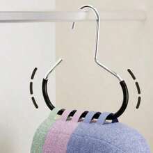 1pc Black & White Hat Organizer, Hanging Hat Rack For Wardrobe/Closet, Multifunctional Hat Display Stand - Nhiều màu - Xem 4