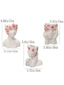 1 chiếc hộp đựng cọ trang điểm hình cô gái nhìn nghiêng nghệ thuật, hộp đựng bút chì cao cấp để bàn cho phòng khách và phòng ngủ. - Nhiều màu - Xem 3