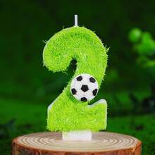 FIFA FIFA 2026 World Cup Football Themed Digit Candles, Lawn Football Creative Birthday Cake Decor, 0-9 Selectable, Football Fan Party Birthday Dessert Table Accessories - View 19