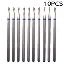 角质层清洁金刚石指甲钻头 3/32 英寸，专业安全碳化钨金刚石指甲钻头，用于清洁角质层死皮，准备指甲，双向旋转，美甲沙龙用品 - 彩色 - 查看 14