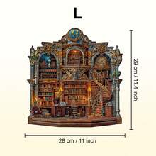 1 bộ ghép hình bằng gỗ hình hiệu sách phong cách Gothic Revival, đồ chơi ghép hình bằng gỗ hình động vật bất đối xứng, quà tặng trò chơi độc đáo cho bữa tiệc, tranh ghép hình trang trí, tranh ghép hình ma thuật để bàn, tranh ghép hình giáo dục đặc sắc cho trẻ em, quà tặng ngày lễ, tranh ghép hình bằng gỗ cho người lớn, quà tặng tựu trường, quà tặng Ngày của Mẹ, quà sinh nhật - Nhiều màu - Xem 11