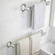 Transparent Acrylic Bathroom Towel Rack & Slipper Hanger, No Drilling Required, Convenient Drainage, Multiple Combinations, Suitable For Kitchen, Bathroom, Toilet Storage - View 10