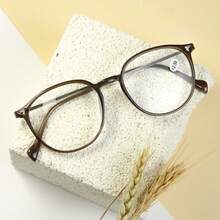 2pcs Retro Round Frame Reading Glasses, Elegant Readers With Clear Lenses, Minimalist Versatile Design - Black + Black - View 5