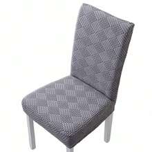 Elastic Stretch Dining Chair Cover Jacquard Chair Cushion Cover Polar Fleece Waterproof Seat Covers Chair Protectors - Multicolor - View 5