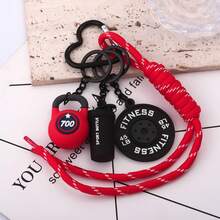 1pc Fitness Keychain For Gym Lovers Premium Gift Sports Enthusiasts Accessories For Workout Bags Water Bottles Heart-Shaped-Shaped Buckle - Multicolor - View 4