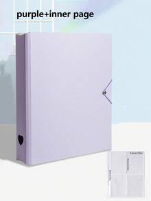 1 cuốn album đựng thẻ fandom hình trái tim rỗng, dung lượng lớn 3 inch, 4 ngăn, 25 trang, album ảnh 100 ngăn 3 inch, 2 lỗ, thích hợp cho bộ sưu tập thẻ ngôi sao và thẻ nhỏ. - Nhiều màu - Xem 18