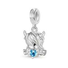 1颗可爱高地牛吊坠珠 - 银色和玫瑰金镀层DIY珠子，用于制作手链和首饰 - 彩色 - 查看 17