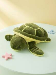 大眼海龟毛绒玩具，海龟填充抱枕，柔软舒适，是送给动物爱好者的可爱圣诞伙伴，也是节日装饰、派对场合的理想礼物，适合送给家人、朋友、 ... - 彩色 - 查看 3