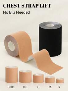 1pc Invisible Breast Lift Tape, Adhesive Chest Lifting Tape, Muscle Lifting Tape, Comfortable Perfect Body Shaping, Student Supplies - Multicolor - View 2