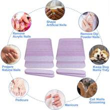 Bộ 100 dũa móng tay 3.6" (khoảng 9.1cm), thích hợp cho móng acrylic và móng tự nhiên, độ nhám 100/180, dũa móng tay mini hai mặt chuyên nghiệp, bộ dụng cụ làm móng số lượng lớn, màu xám. - Xám - Xem 11