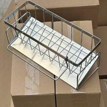 1pc Stainless Steel Kitchen Sink Organizer Rack, Thick Rust-Resistant Design With Integrated Sponge Holder - Black Space-Saving Countertop Dish Drying Rack, Suitable For Sink, Dishcloth, Brush - Compact Kitchen Storage Rack, Fits Small Spaces, Sink Caddy With Towel Bar, Kitchen Sink Shelf, Stainless Steel Sink Organizer - Multicolor - View 18