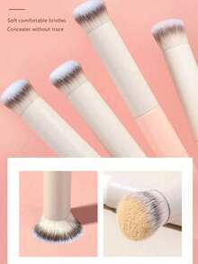 2pcs Concealer Brush, Suitable For Brightening Eye Makeup, Concealing Blemishes, Blending Foundation - Multicolor - View 10