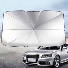 1pc Windshield Sun Shade - Opaque Heatproof Layer Windshield Sunshade With Seamless Design, Fits Various Vehicles - Sun Umbrella - View 2
