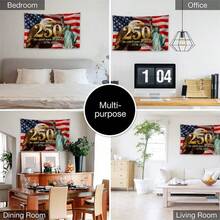 USA 250th Anniversary Flag 1776-2026 Patriotic Eagle Banner, American Stars And Stripes Outdoor Decoration For Garden, Courtyard, Porch, Independence Day Party Supplies - 1 件 - 3 英尺 x 5 英尺 - 90 x 152 厘米 - 查看 4