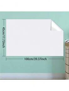 1 miếng dán bảng trắng [TẶNG 3 bút phấn], tự dính có thể cắt tỉa, thích hợp cho văn phòng, trường học, gia đình - sử dụng để viết, vẽ, toán học, vẽ nguệch ngoạc - trắng - Xem 9