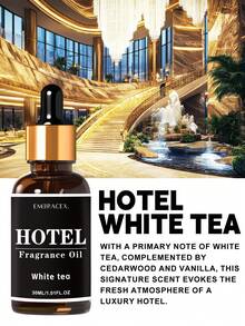 EMBRACEX. 30ml Hotel Fragrance White Tea Essential Oil With Dropper, Gift, Luxury Hotel Fragrance Oil, Suitable For Car Diffuser, Home Or Outdoor Use, Can Be Used With Humidifier, Aroma Diffuser, Reed Diffuser - Hotel White Tea - View 3